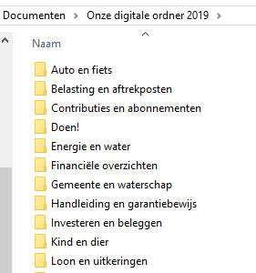 mappen in verkenner